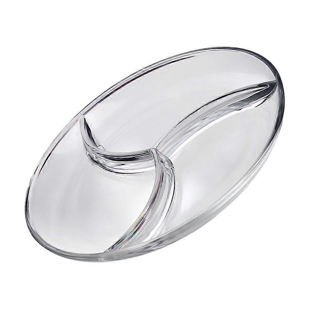 Breakfast Plate 1Pcs Transparent Tempered Glass Elegant Kitchenware Multipurpose Use for Storage Use