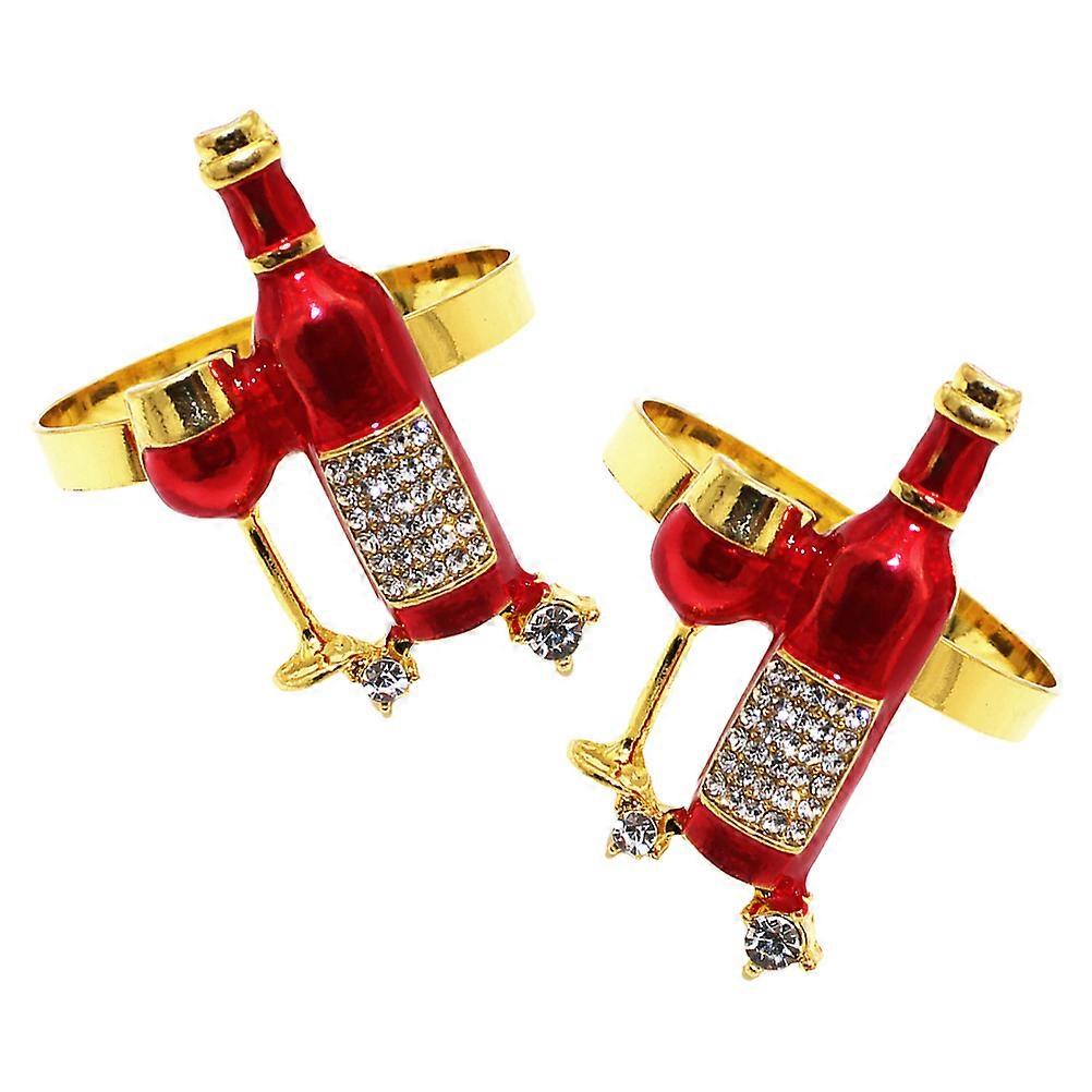 Zinc Alloy Napkin Ring for Restaurant Use 8Pcs Chic Serviette Decorations