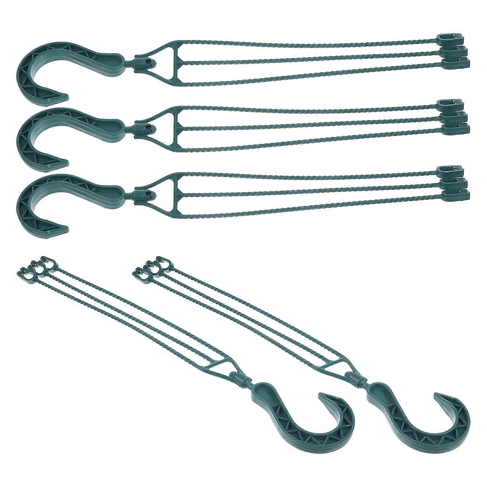 Flowerpot Hooks Plastic Hanging Hooks for Flower Pot 5Pcs Rotatable