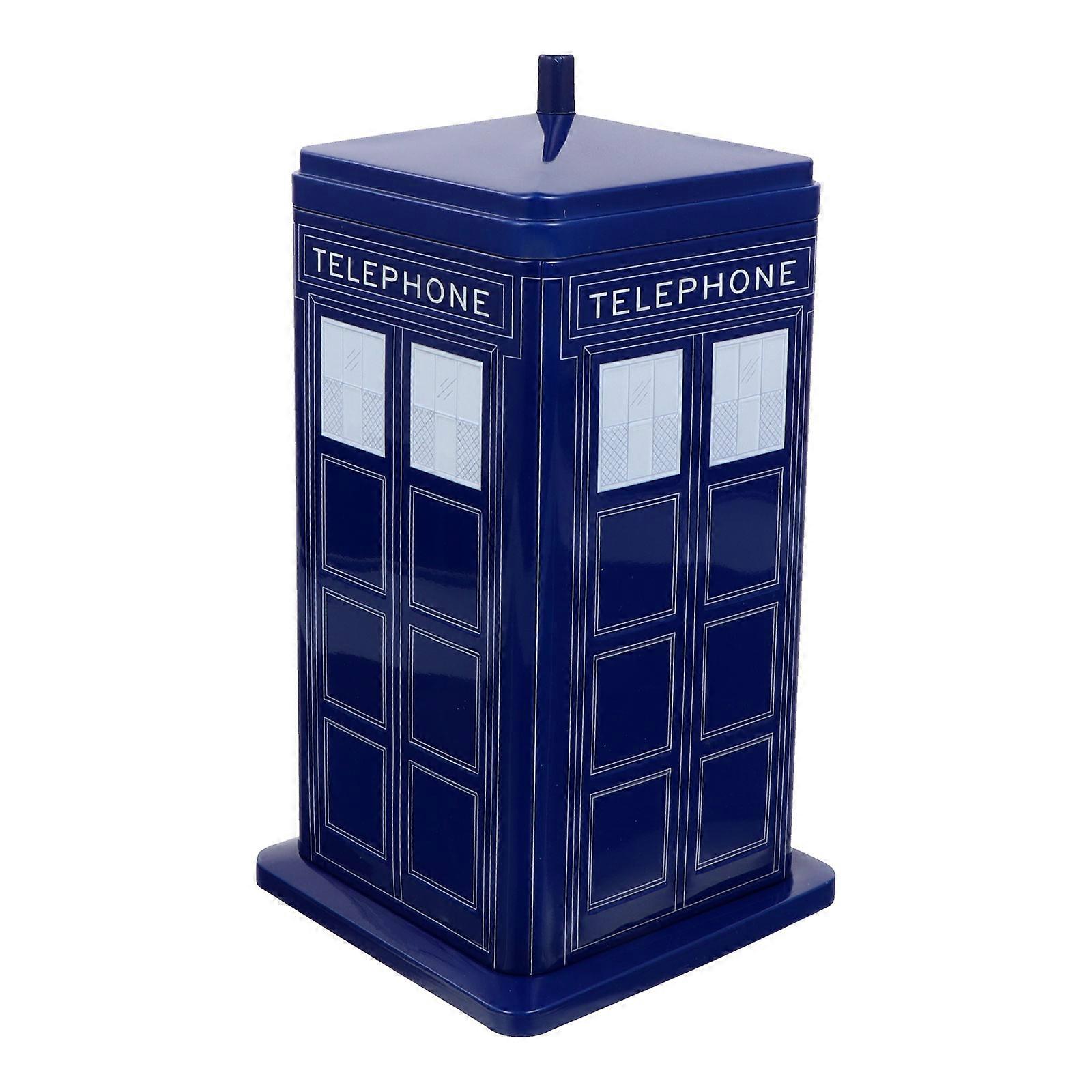 Christmas Gift Tinplate Box for Candy Storage 2Pcs Blue Decorative Boxes