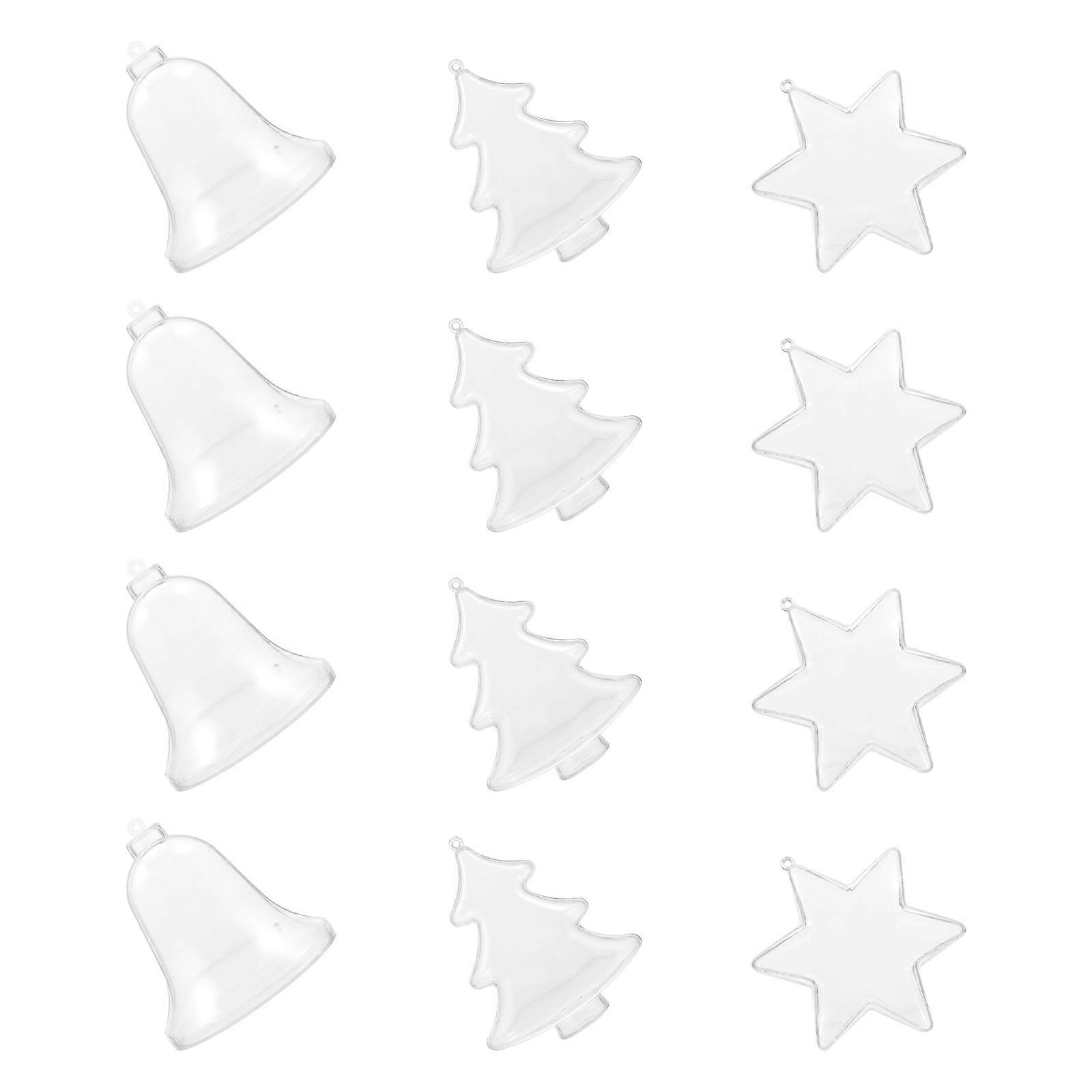 Christmas Candy Box Bell Shape Container for Decoration 24Pcs Set