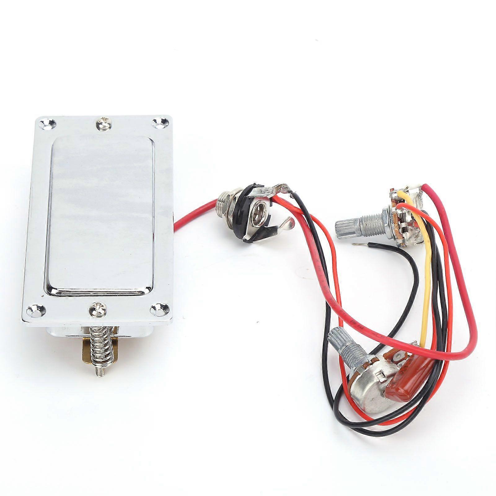 Guitar Pickup Set Doubel Coil Covered Kit Metal Accessory with Volume Tone Control for LP