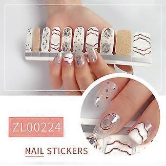 20 Nagellackfolie Nagelsticker 3D dreidimensionale Heißpräge-Nagelsticker ZL-0224 blankes Stück + Nagelfeile