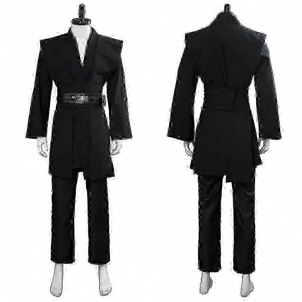 Disfraz de cosplay de Anakin Skywalker Bata de Jedi para adultos Uniforme de fiesta de Halloween Traje de batalla espacial de película