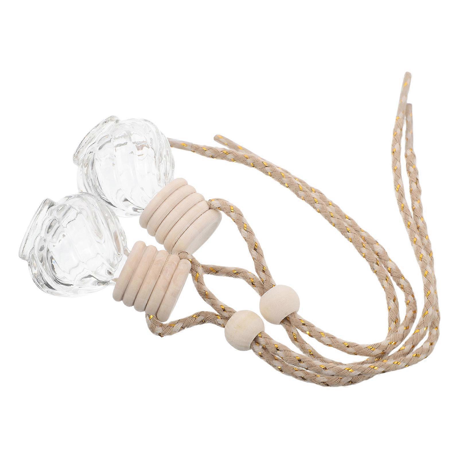 Hanging Diffuser Bottles for Car Freshener 6Pcs Glass Perfume Containers