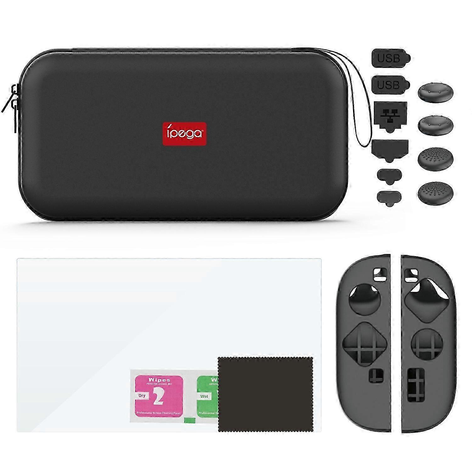 IPEGA PG-SW2194P For Nintendo Switch 2 Game Console Storage Bag 9 in 1 Protective Accessory Kit