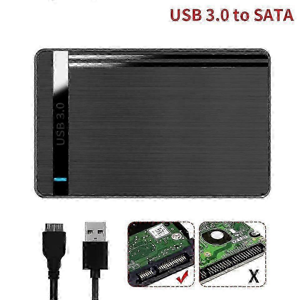 HDD Case HDD Enclosure 2.5 Inch Hard Drive Case Support 6 Gbps Mobile External HDD Case for PC Laptop miao7