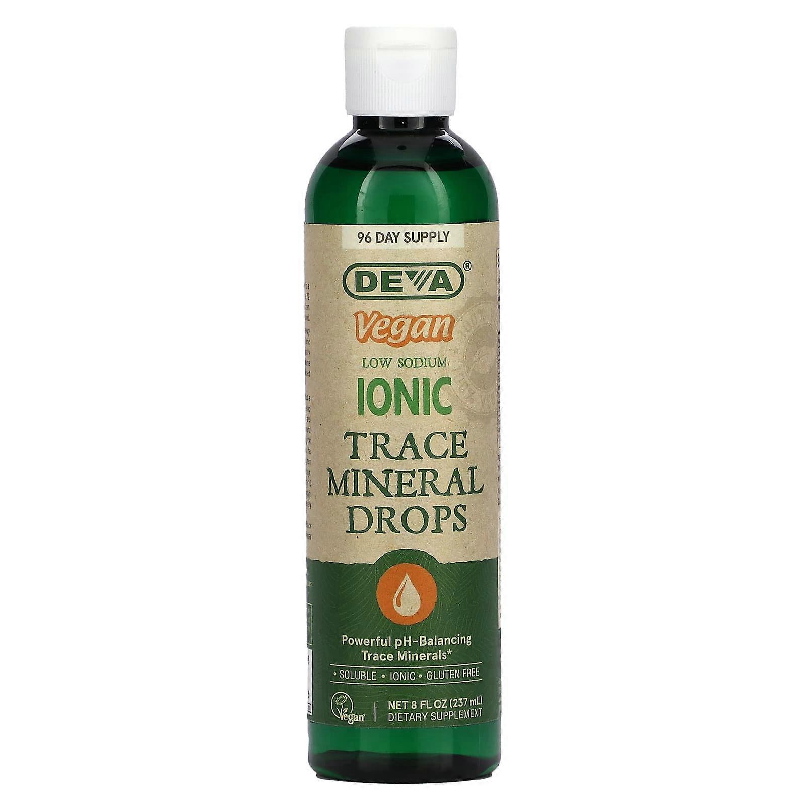 Vegan Low Sodium Ionic Trace Mineral Drops , 8 fl oz (237 ml)