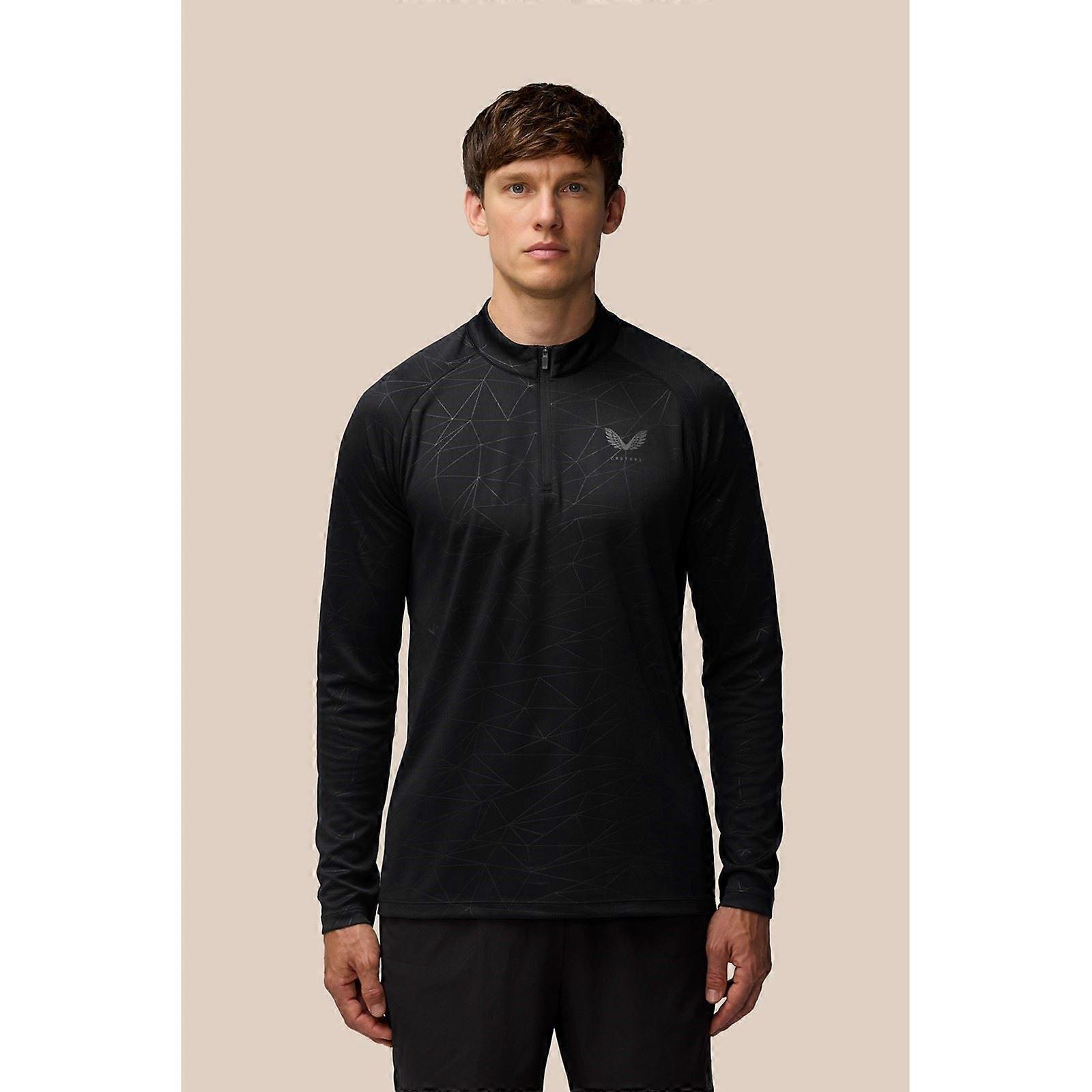 Castore Adapt Training 1/4 Zip Top Polyester Men's Black Activewear T-Shirts