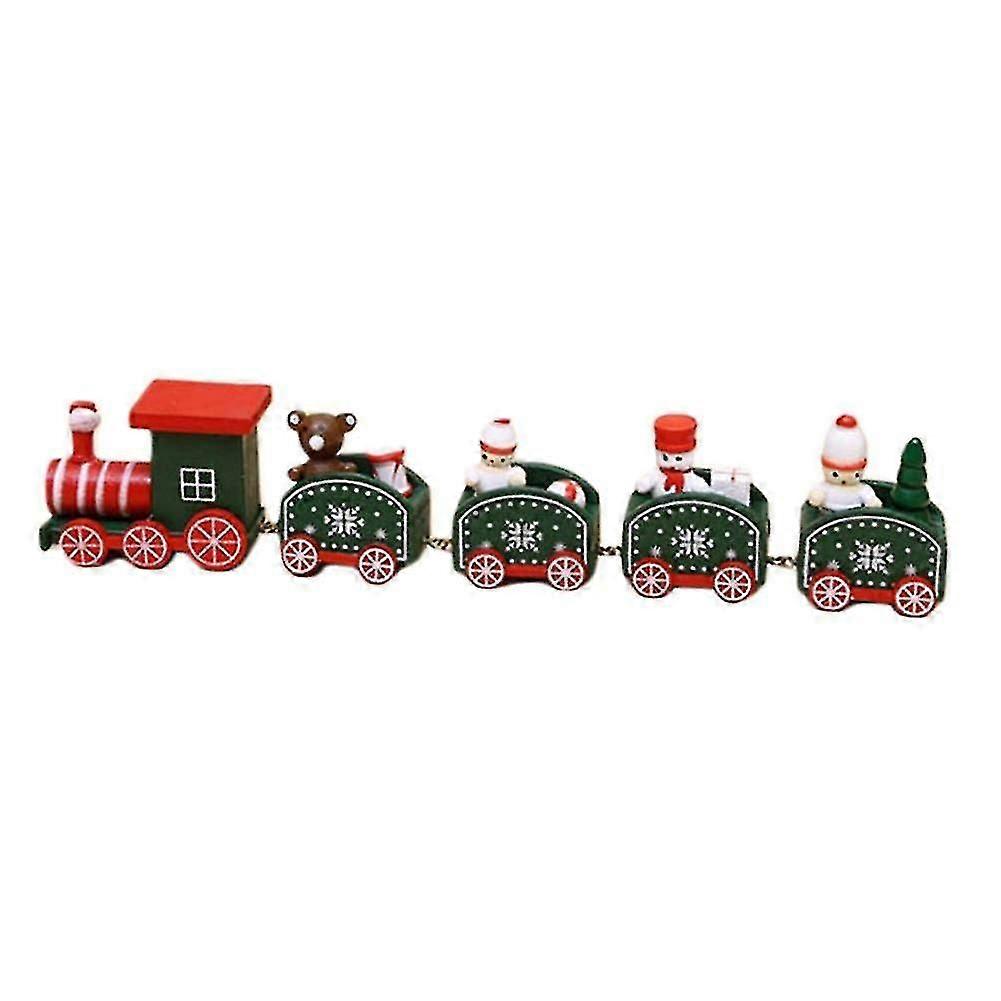 Christmas Train Set Five-section Small Train Christmas Window Decoration
