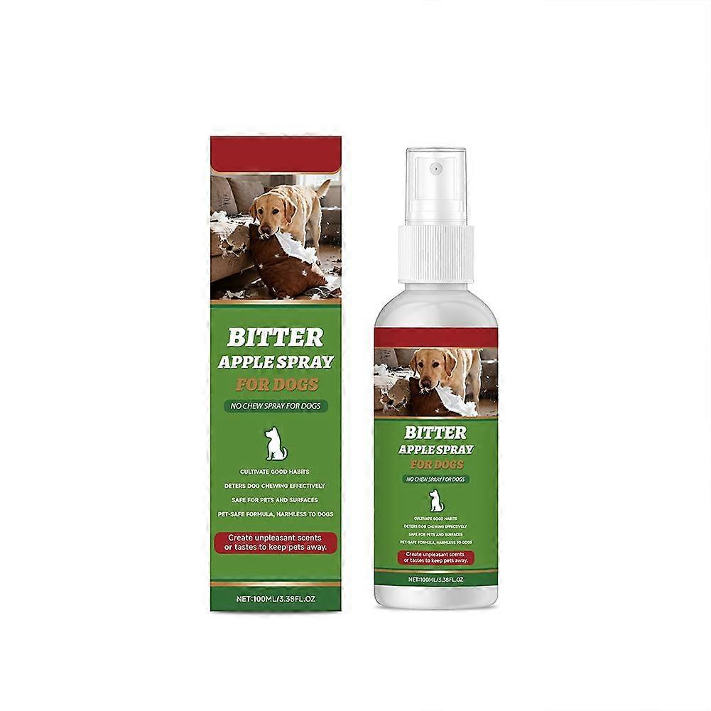 Pet Anti Chew Spray Stop Destructive Chewing Protect Furniture Apple Extract Safe Effective Training Aid