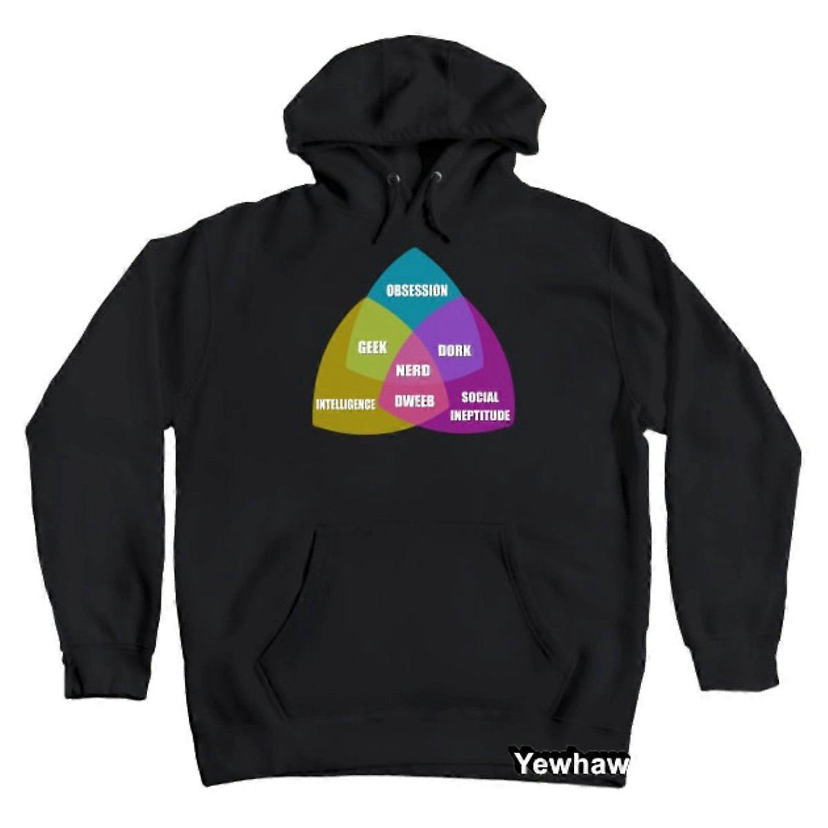 Nerd Venn Diyagramı Hoodie