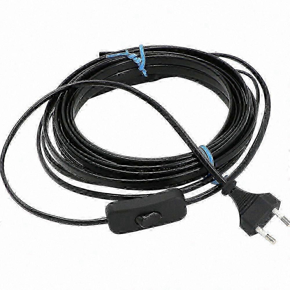 Self-Regulating Heating Cable with EU Plug, 220V Pre-Assembled Anti-Freeze Solution for Water Pipes