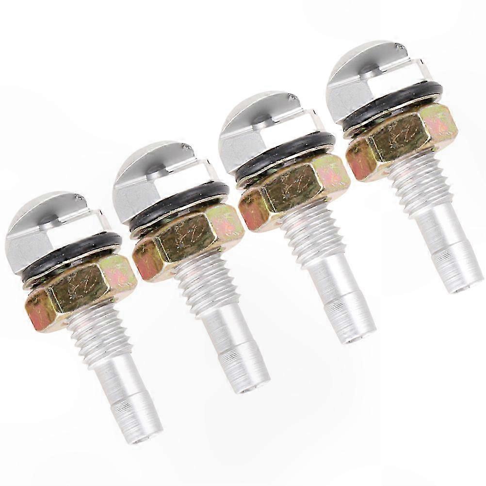 Windshield Washer Nozzles Replacement Kit for Vehicles - 4 Sets Silver Tone Practical Solution for Snow Ice Removal Car Maintenance Accessory