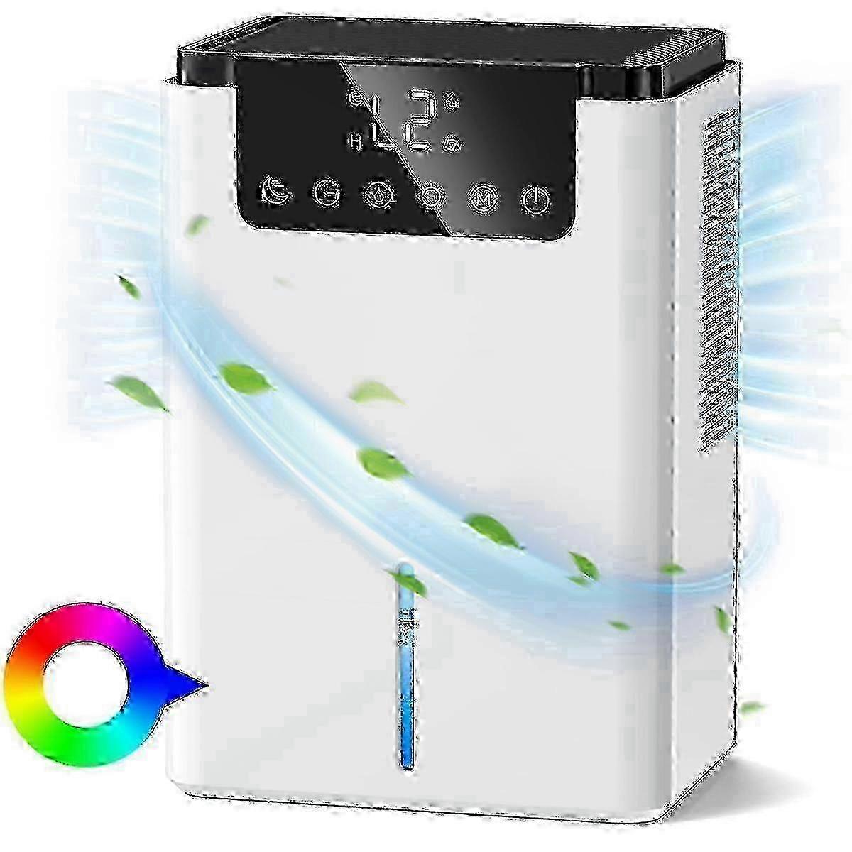 Electric Dehumidifier 22L/Day, Ultra-Quiet with Defrosting Sleep Mode & Air Purification, EU Plug