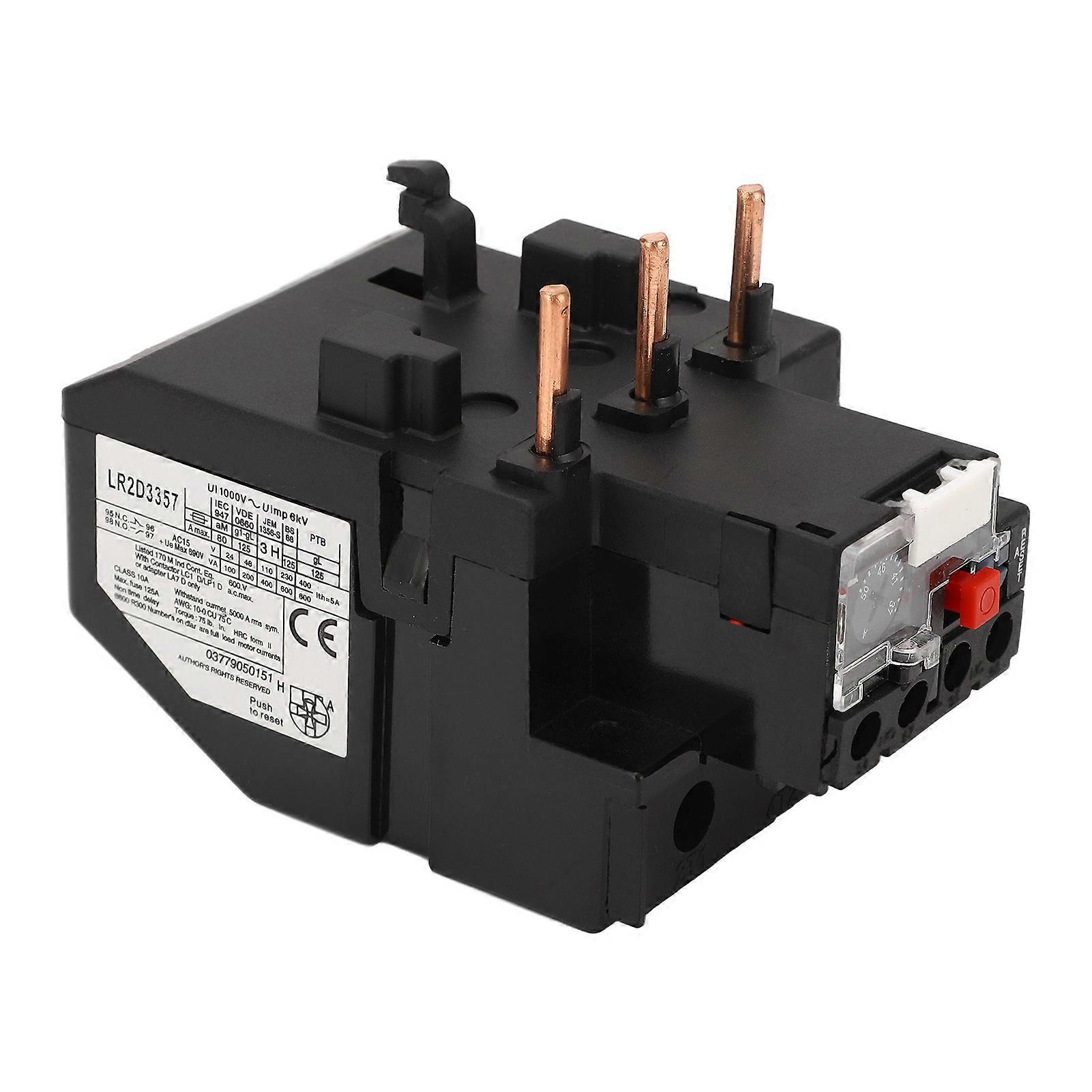 Thermal Overload Relay Phase Break Protection Manual Automatic Reset Thermal Relay 600V 37‑50A 