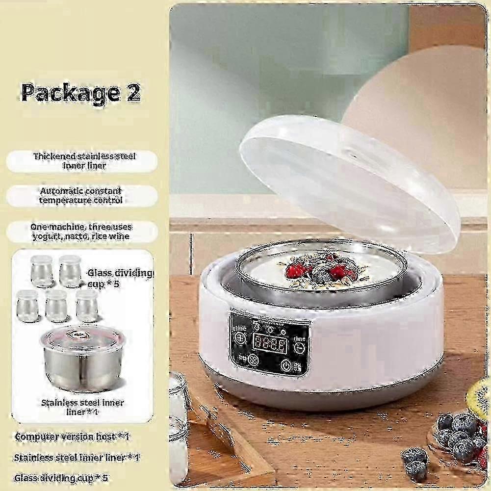 Yogurt Maker with 36-Hour Timer and Adjustable Temperature Settings for Homemade Yogurt Production
