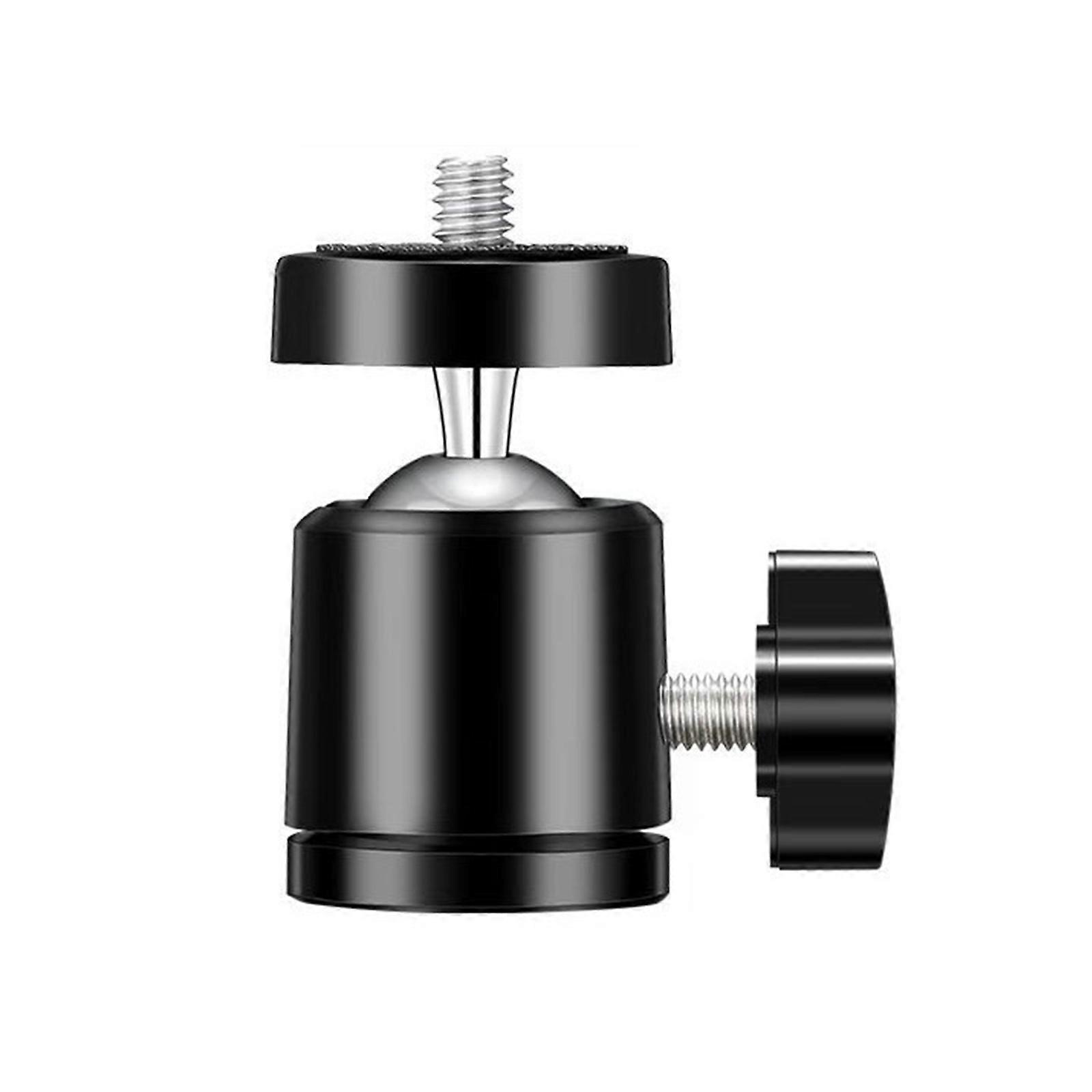 All Metal Construction 360°Swivel Tripod Round Head with 1/4 Screw Thread For Professional And Amateur Photographers Multicolor