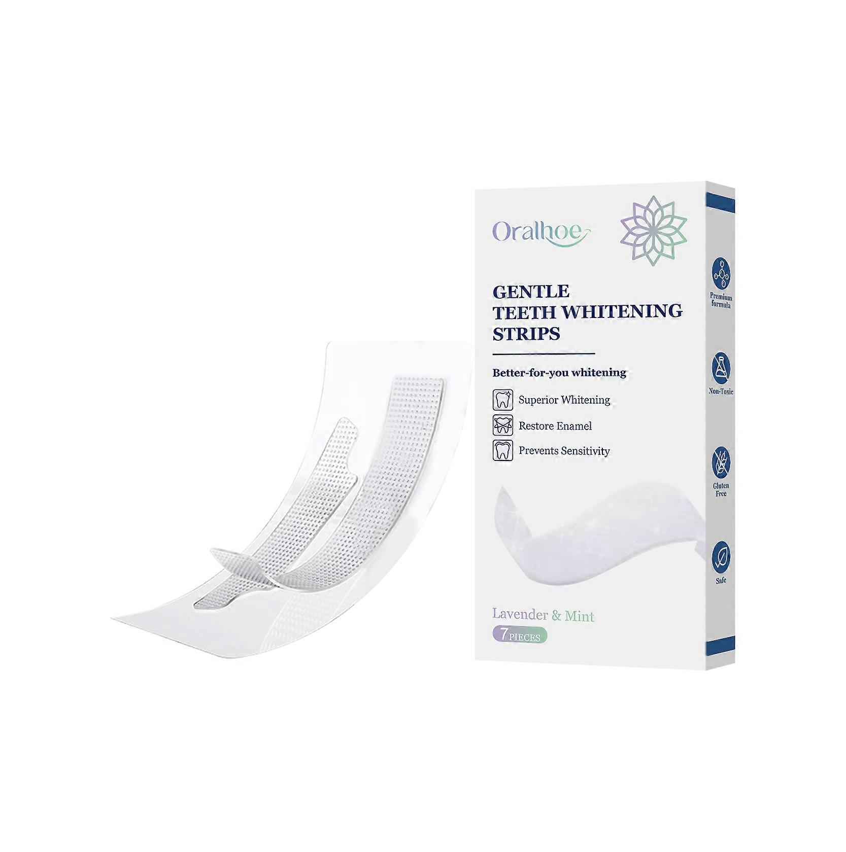 Dental Care Teeth Strips Contains Lavender Extract, Mint Extract, Vitamin C (Ascorbic Acid)