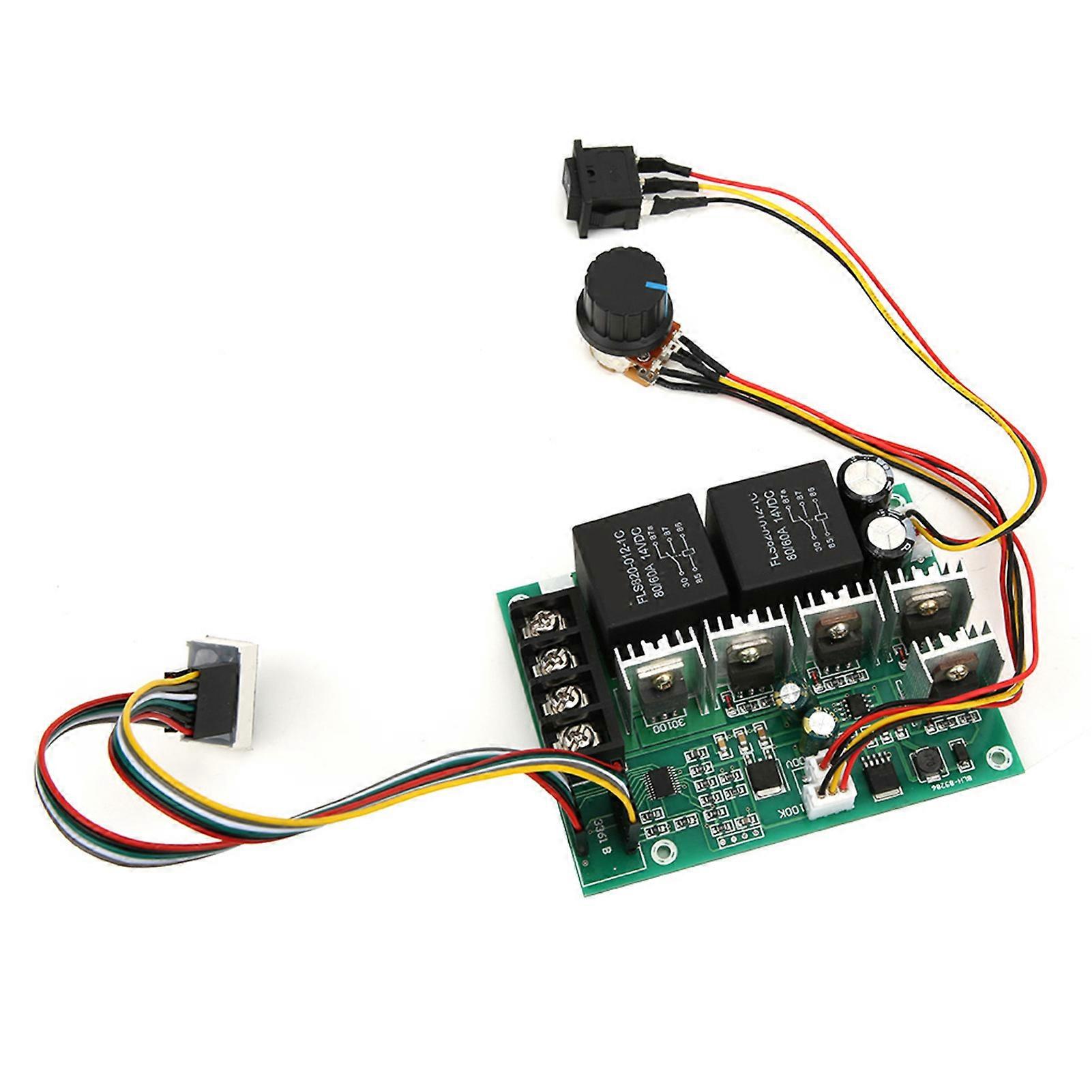 DC Brush Motor Controller CW/CCW Switch PWM Speed Control 12v24v36v48vwithout Case