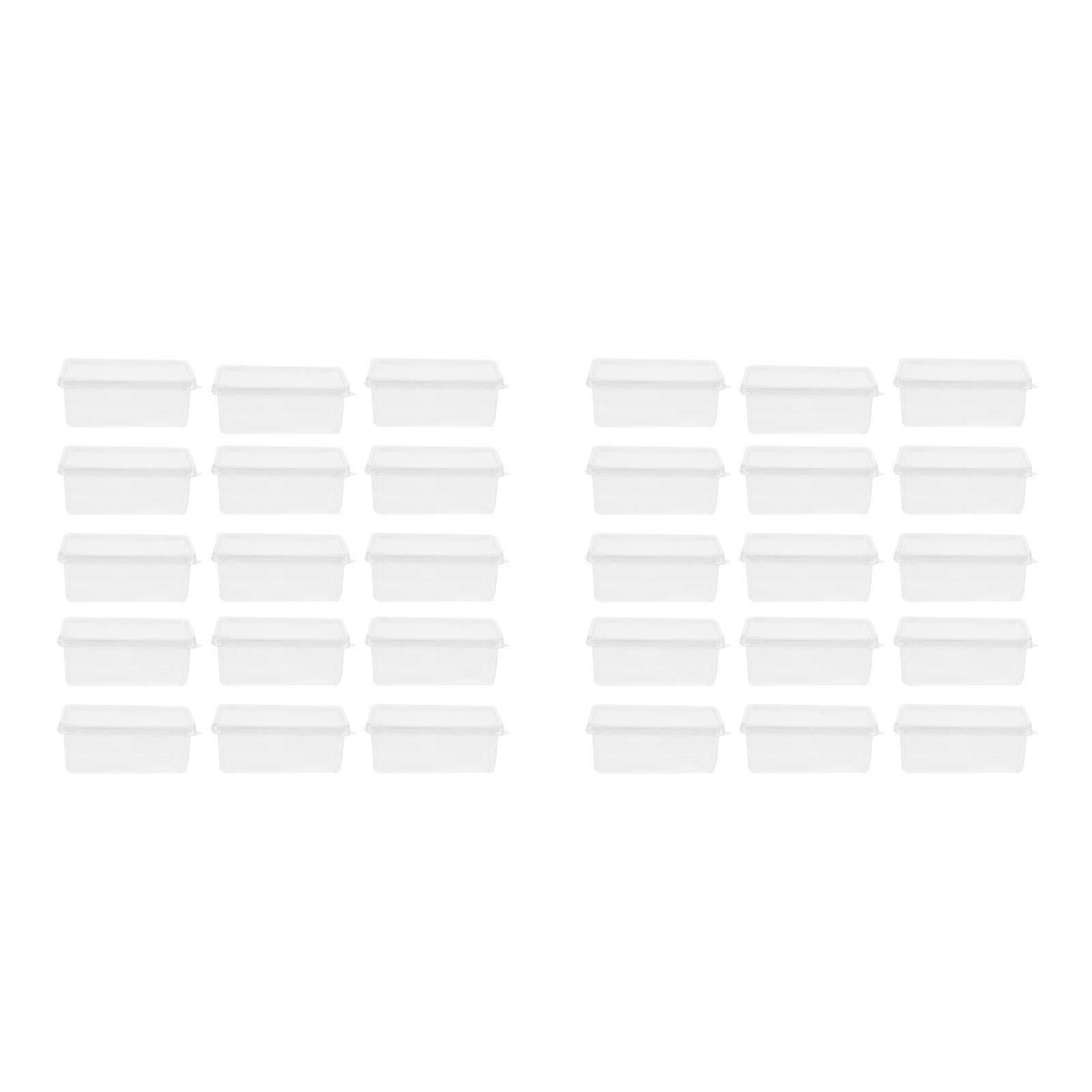 40 Pcs  Tiramisu Boxes with Lids Clear Mousse Cake Boxes Transparent Cake Boxes Party Cake Cases