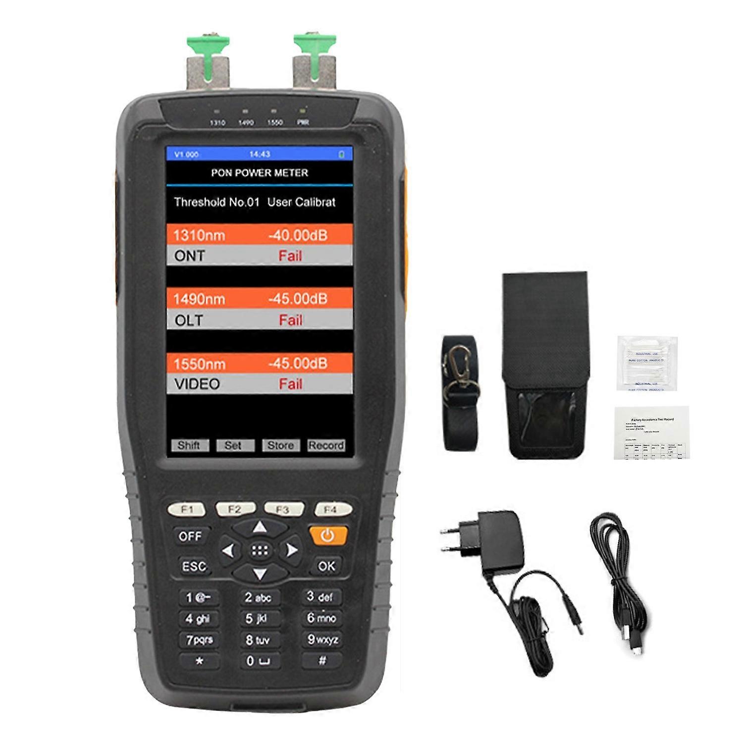 PON Optical Power Meter 1310nm 1490nm 1550nm Testing 0.01dB Resolution PON Network Detection Tester 