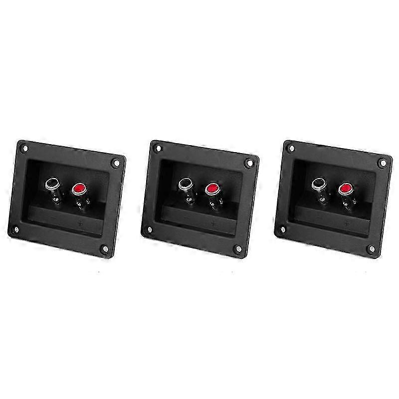 6Pcs Speaker Box Push Spring Type Binding Post Terminal ConnectorBlack SZRH