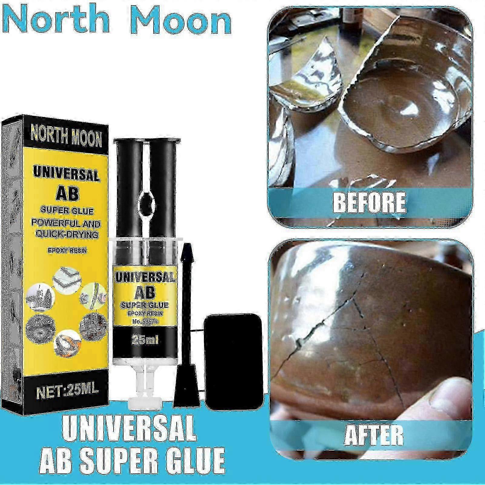 Epoxy Resin Set 25ml - Universal Ab Super Adhesive Transparent Resin Coating | Waterproof High-strength Adhesive, Suitable For Wood, Metal,