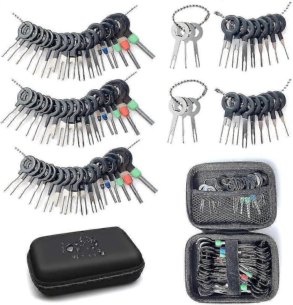 Terminal Removal Tool Kit, 76pcs Terminal Ejector Kit voor auto, Pin Extractor Tool Set Release Elektrische Draad Connector