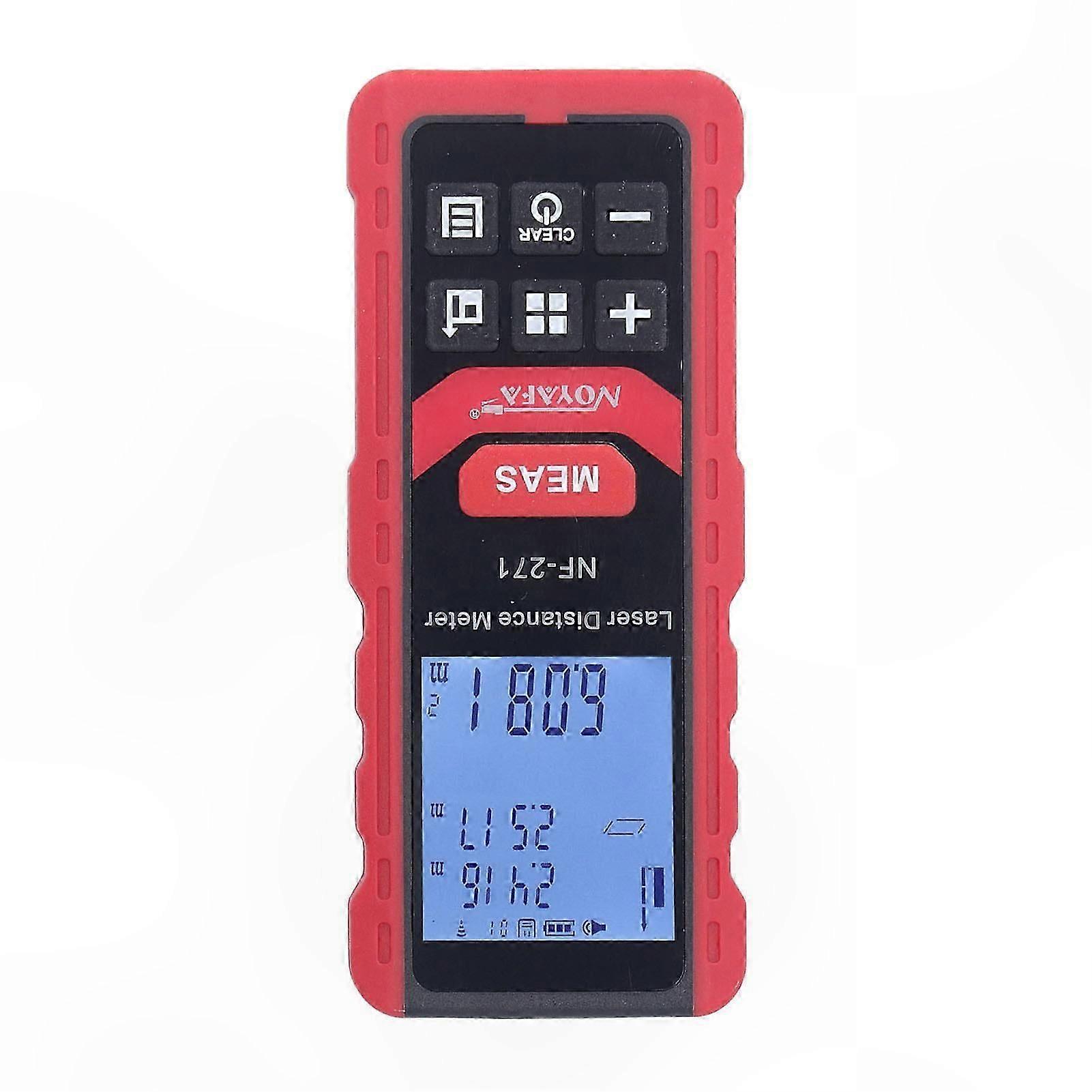 Electronic Distance Measurer, 50m High-Accuracy Multifunction Leveling Tool with Distance Ruler