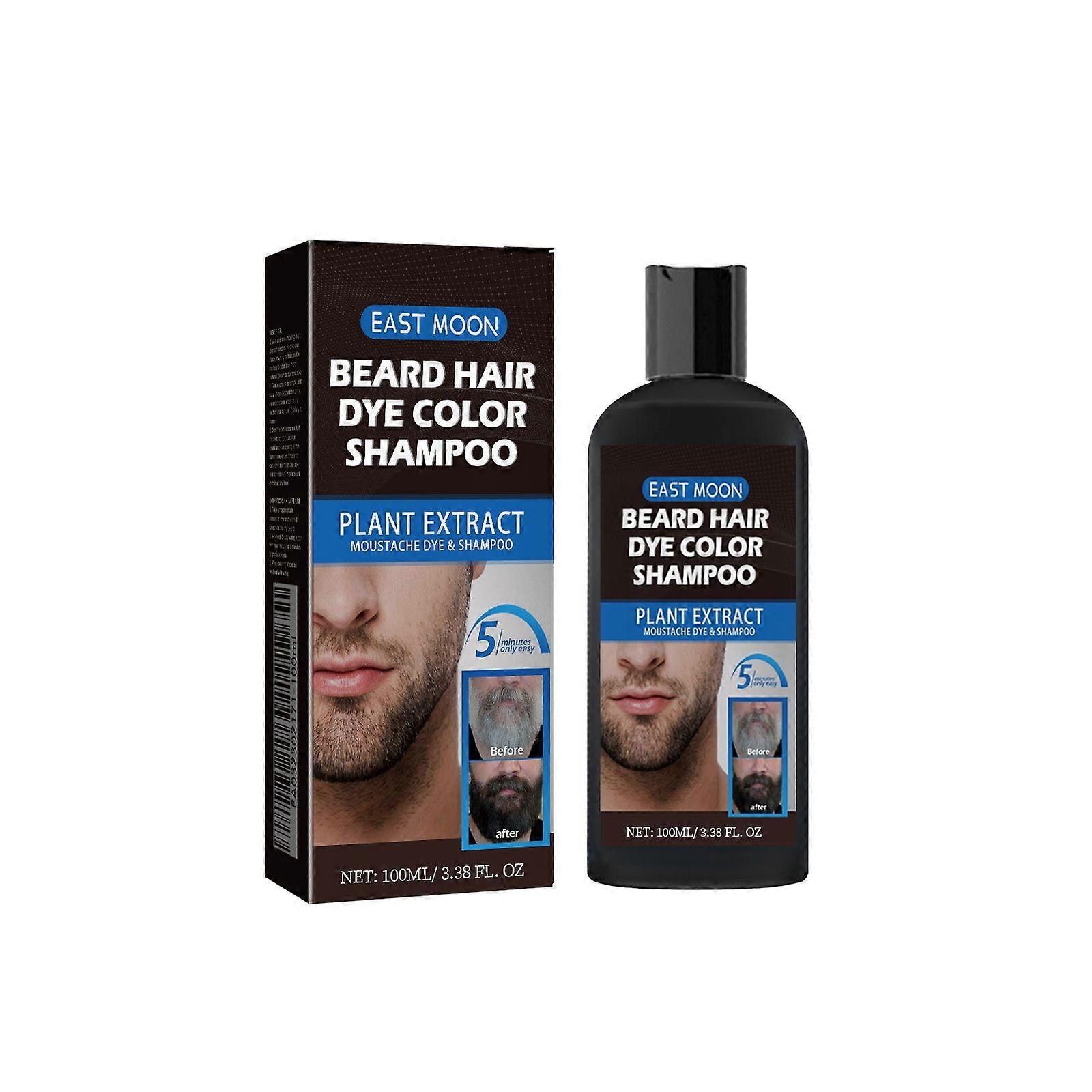 Agent de soin de la barbe pour hommes, cheveux, barbe, couleur uniforme, pointes fourchues, soin sec, agent noir 1