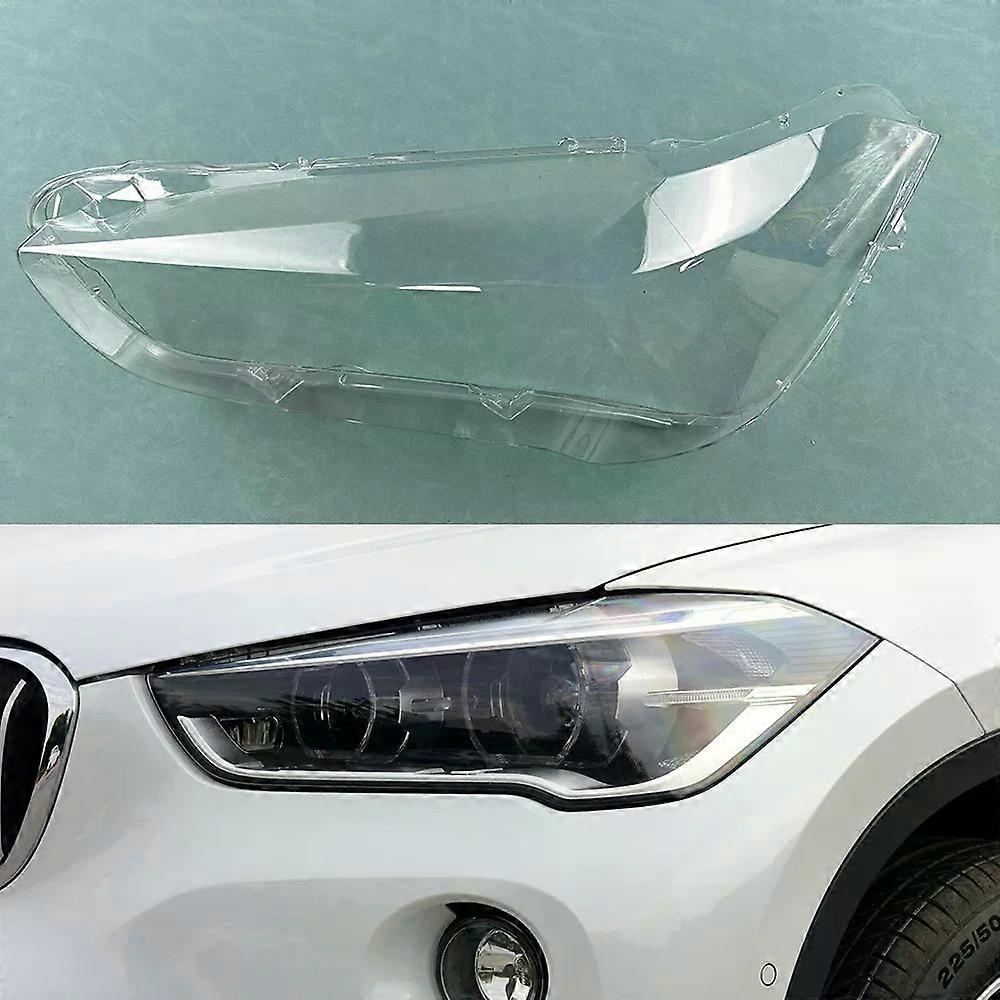 For BMW X1 F49 2016~2019 Front Headlight Cover Transparent Shade Lamp Headlamp Shell Plexiglass Replace Original Lampshade