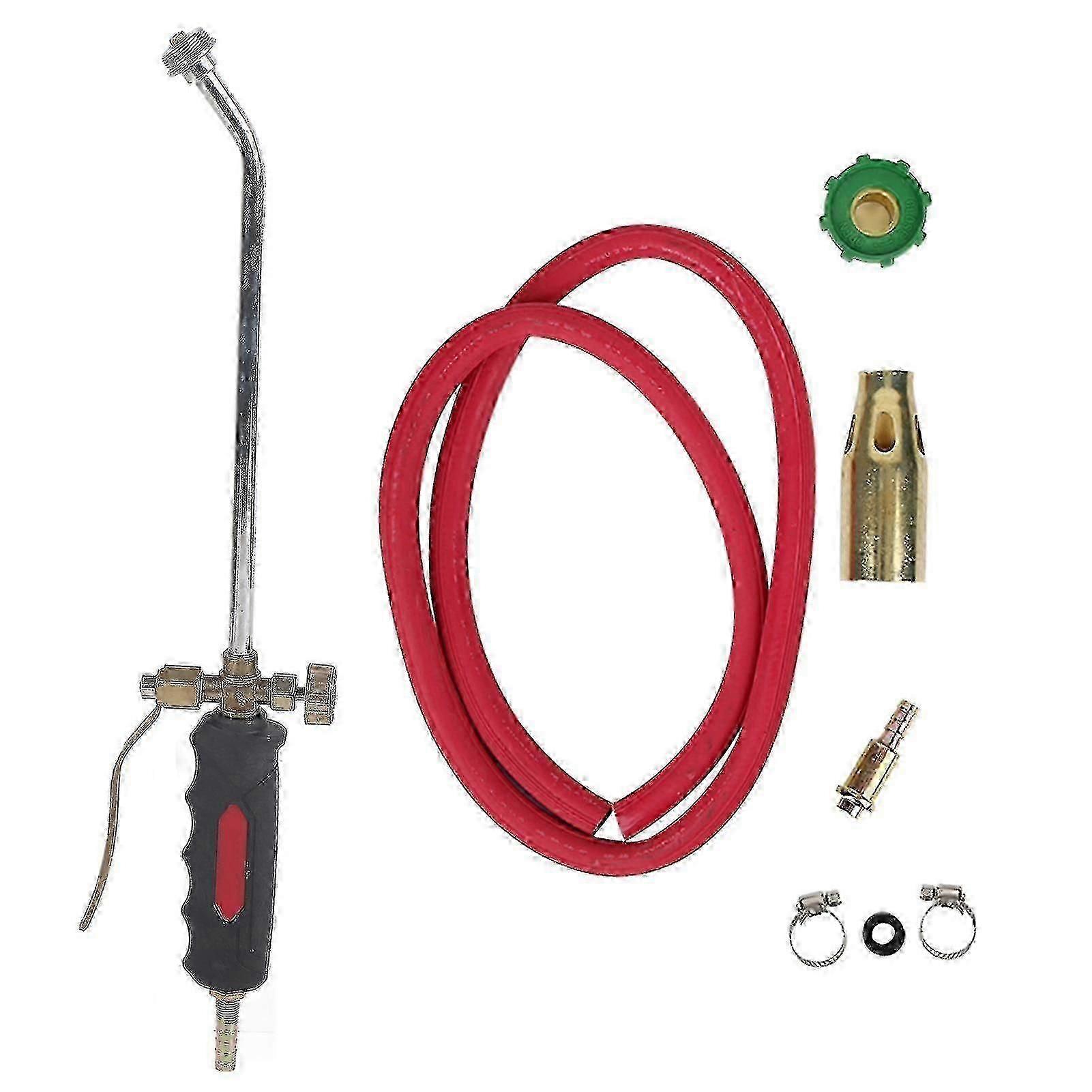 Gas Torch with Comfortable Handle, Double Open Thickened Brass-Plated Iron for Liquefied/Coal Gas