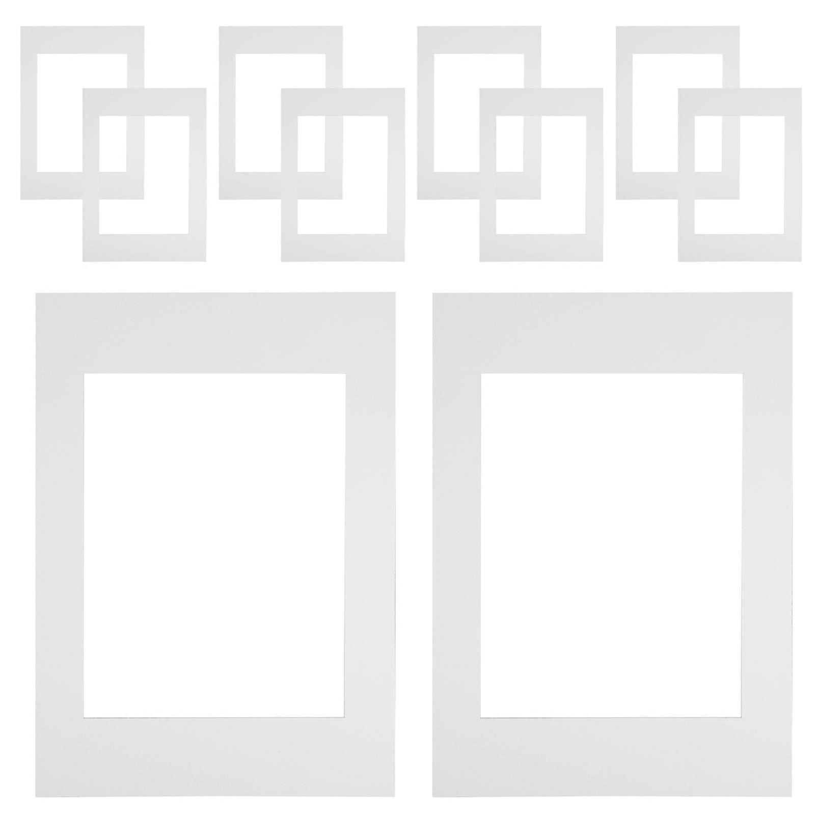 White Cardboard Matting for Picture Frames with 10Pcs for Picture Frame Craft
