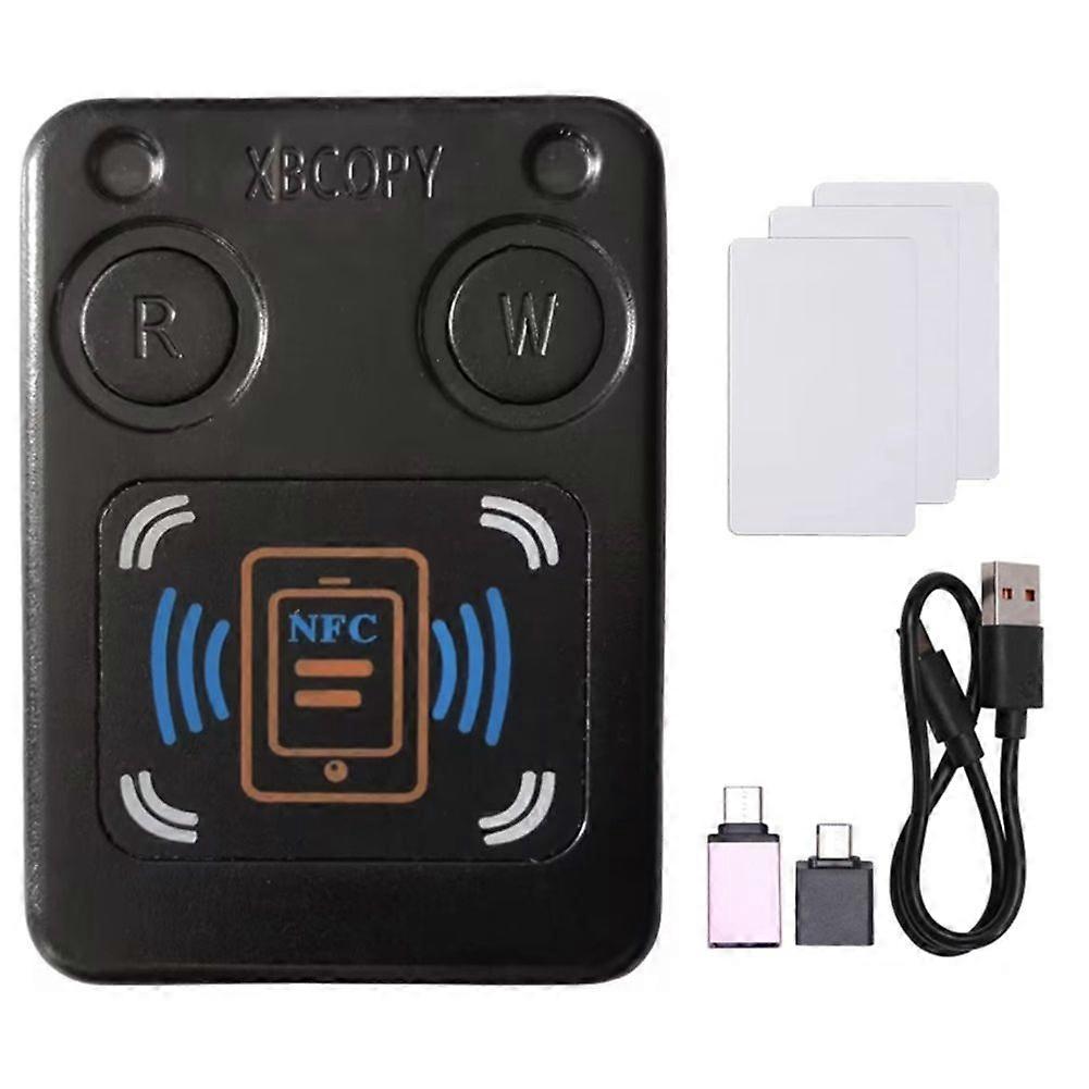 NFC RFID Smart Chip Card Reader Copier+3XUID Card IC 13.56Mhz ID 125Khz 250Khz 375Khz RFID Token Clone Duplicator
