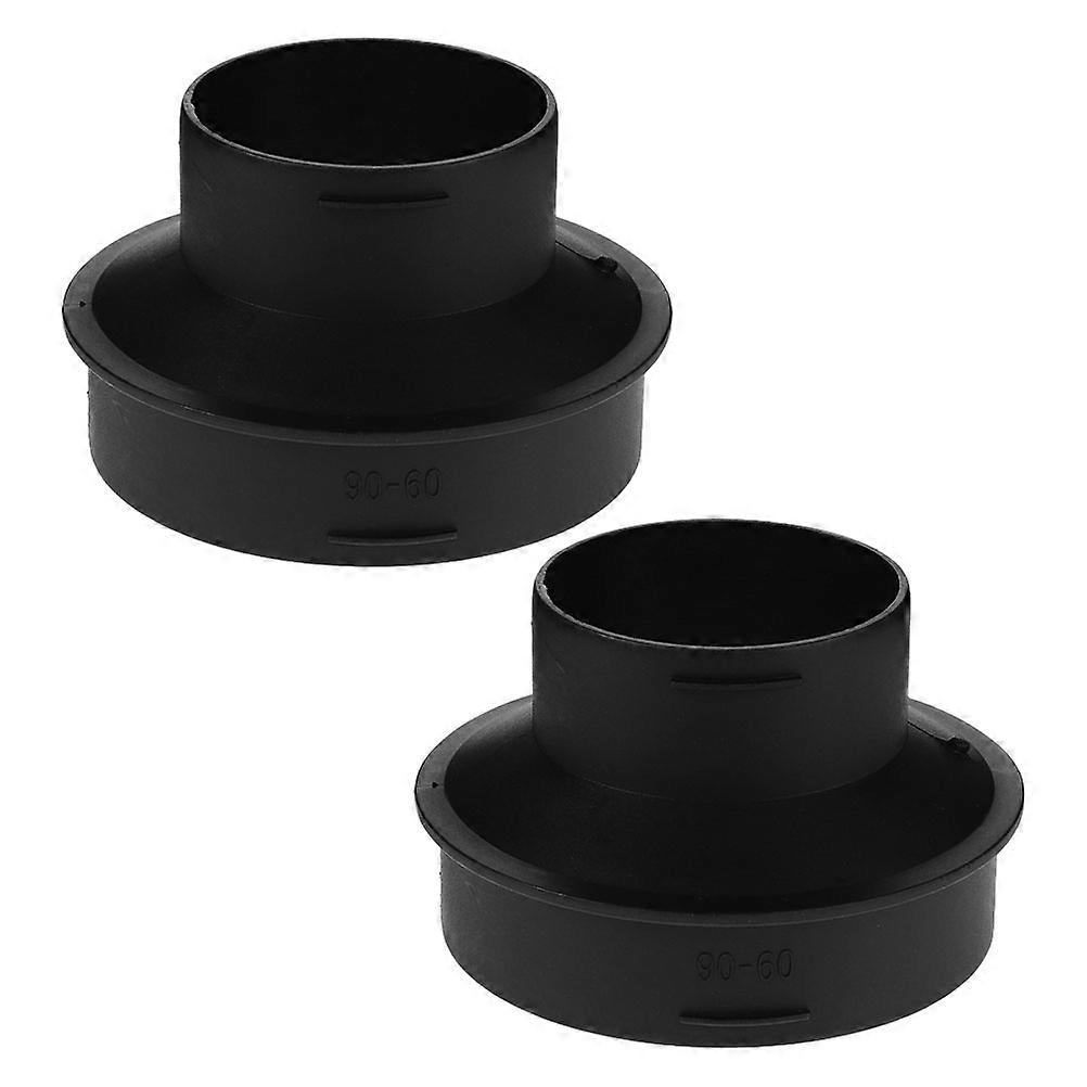 Car Heater Plastic Pipe Reducer for Parking Heater Coupler 2Pcs Black