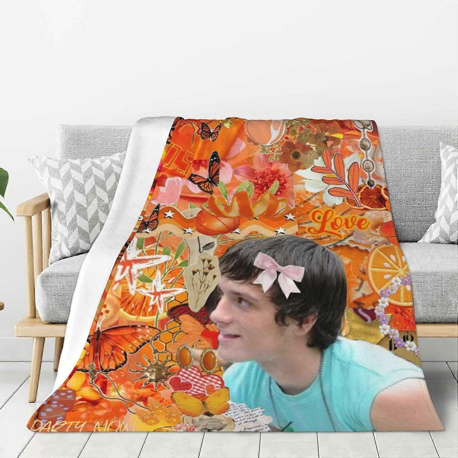 Gaming Blanket - Soft, Fuzzy & Warm -es Lap Size Throw Blankets for Couch, Office - Black Funny Christmas Throw Gift for-lkjhg