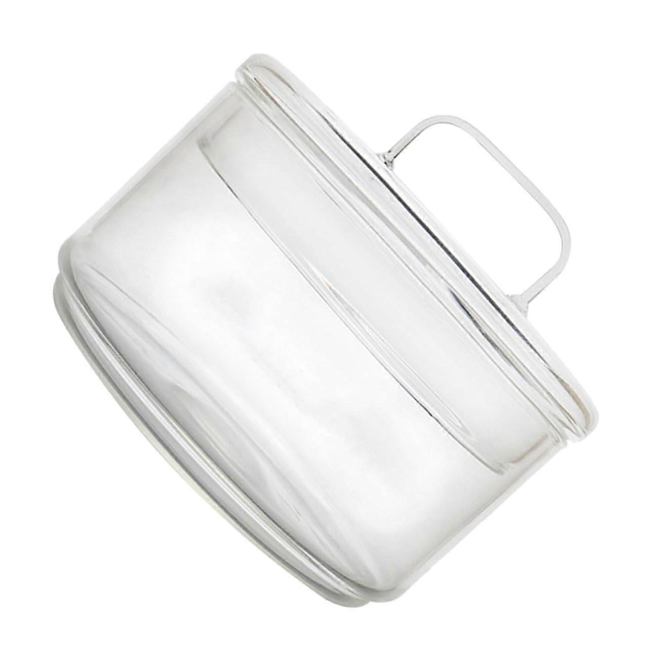 Glass Fruit Bowl with Lid for Snacks, Salads and Desserts, Transparent Storage Container for Parties