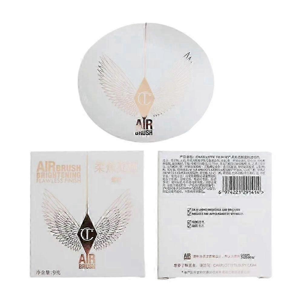 Lightweight 9g Luminous Finish Pressed Powder Compact for All-Day Oil Control and Moisturizing