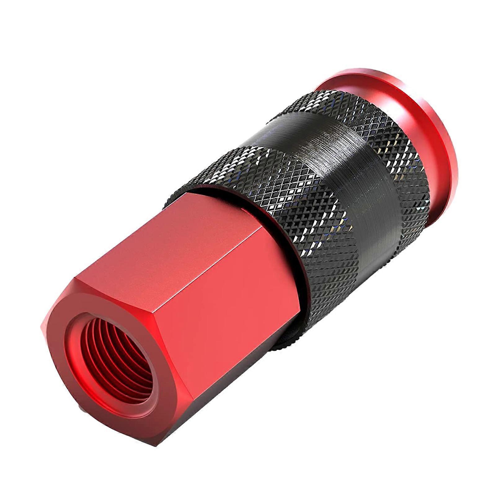Durable Aluminum Air Coupler Adapter Air Fitting Convertor Adapter Lightweight for Secure Connections & Leak Prevention Multicolor