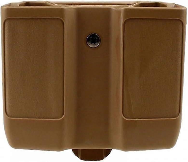 Double Magazine Pouch, Double Stack Double Mag Case Adjustable Mag Holder with Belt Loop for 1911 P226 M92 G17 Outside Waistband Carry