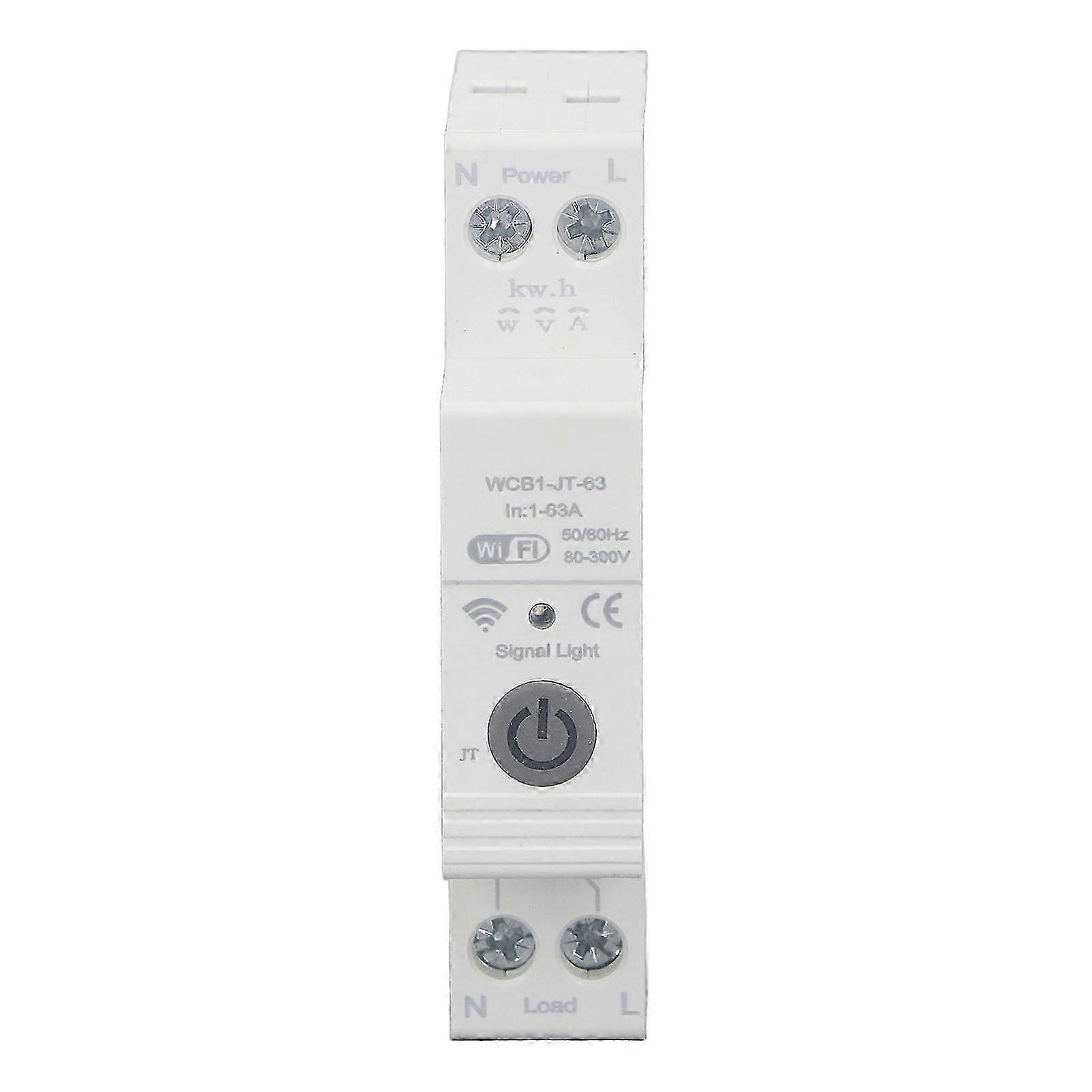 DIN Rail Mount WiFi Circuit Breaker 16A Smart Protection