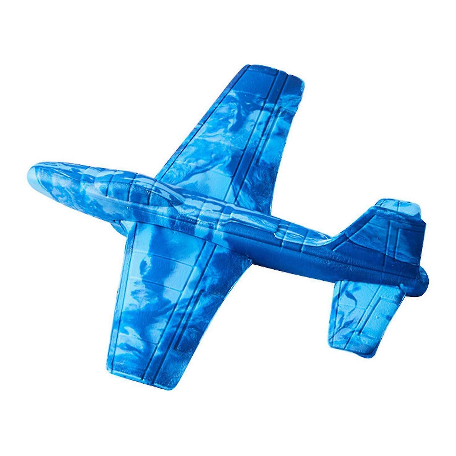 Easy To Assemble Children's Foam Aircraft Toy Flying Gliders Perfect Class Prize Foam Jet Toy Flashing Thrilling Flight  YELLOW