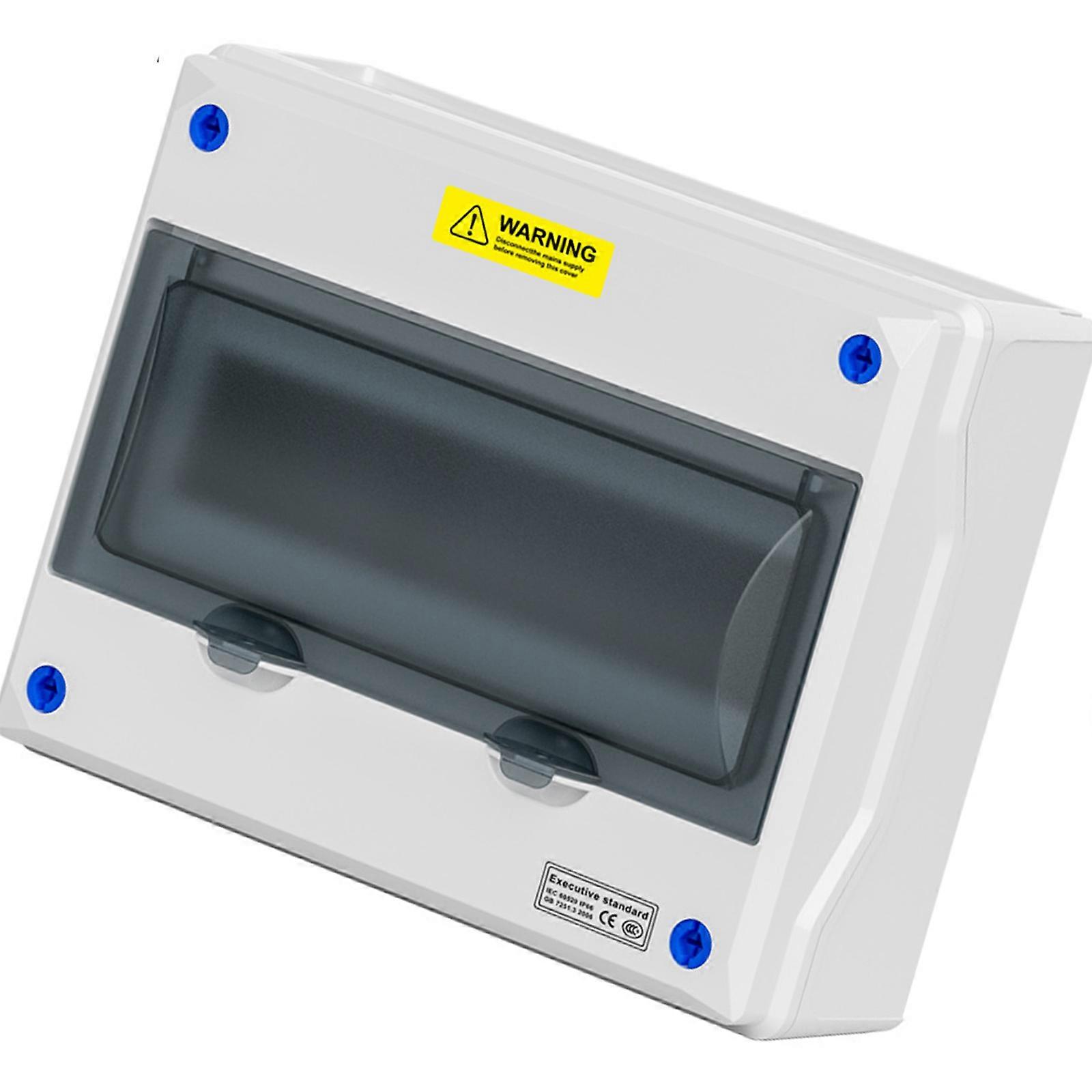 Wall Mountable Circuit Breakers Panel Box With Reinforced ABS Construction and Multiple Size Cable Entry Port Use Multicolor