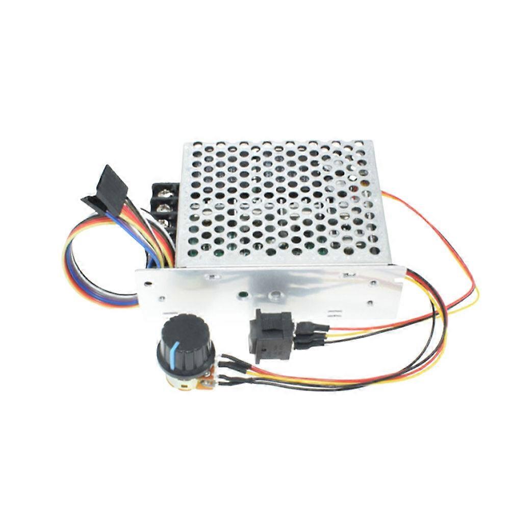 12V/24V/36V 40A Controller Board Motor Driver Controller High Power Electronic Variable Transmission Adjustable Reversible Motor Driver (Silver)