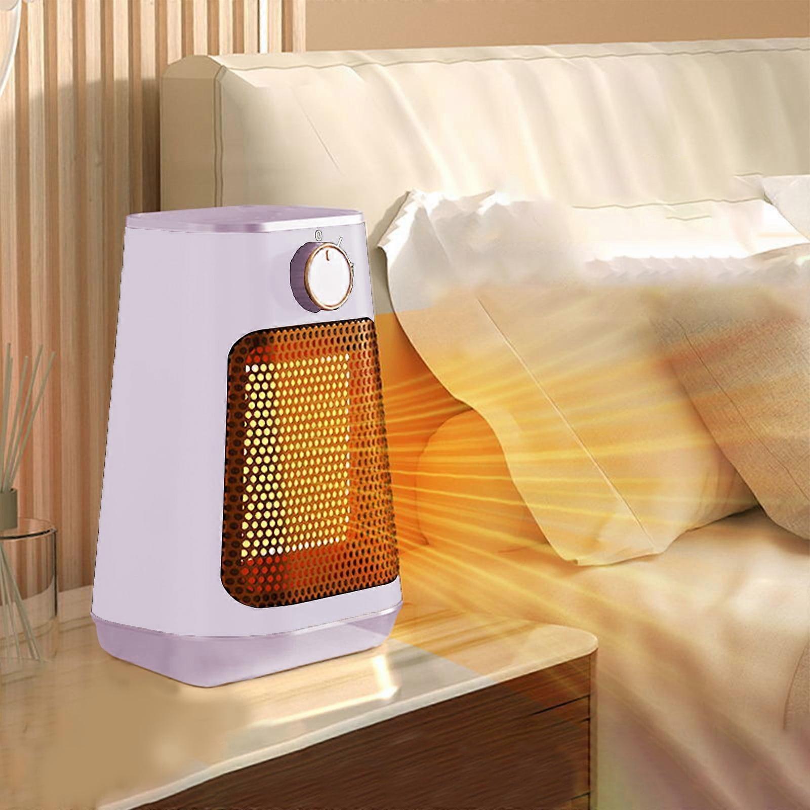 Fnyoxu Heater 800/1500W,2 Heating Settings,Intelligent Power-off Noise Reduction Processing,Wide Angle,Suitable for Offices,Bedrooms and Families