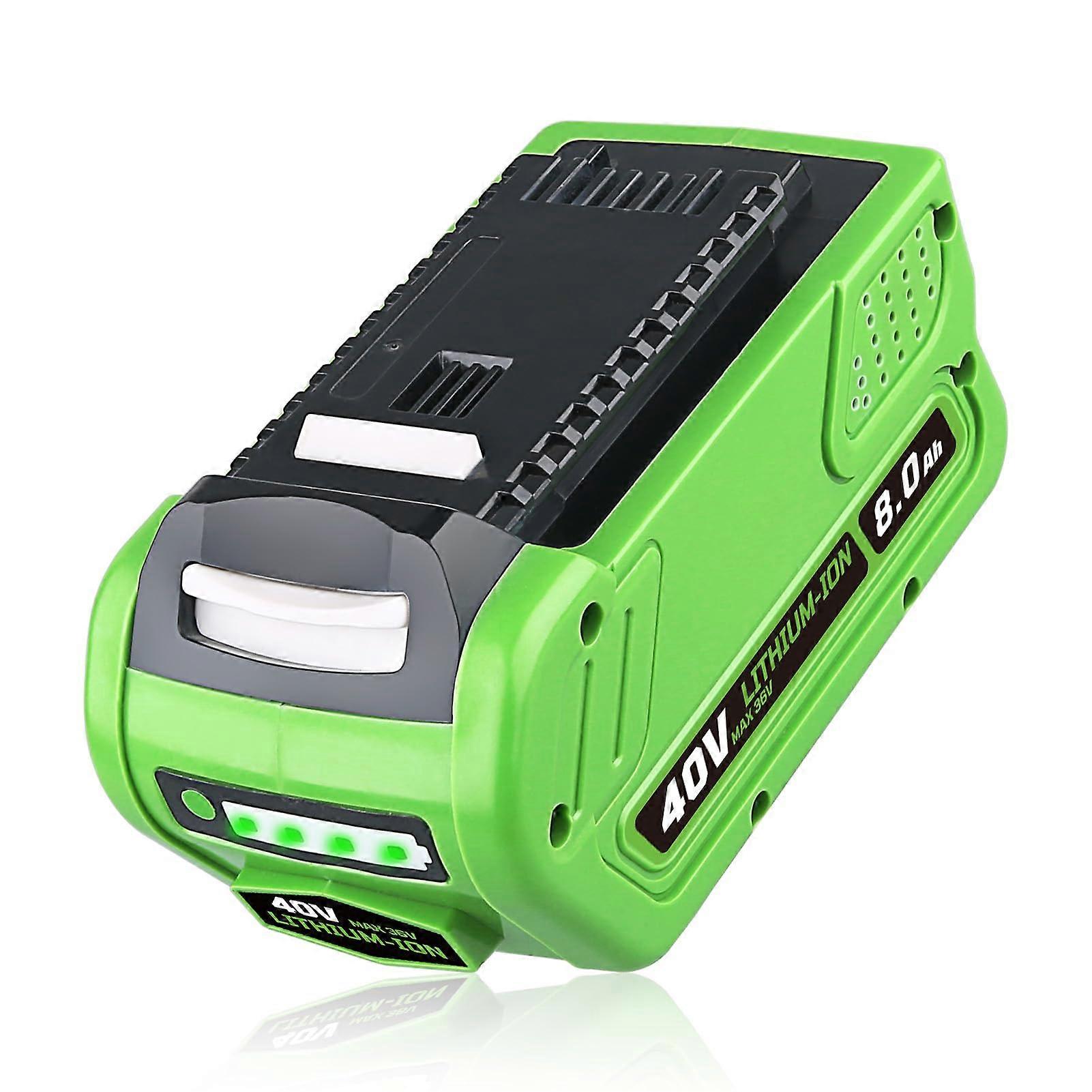 40V 8.0Ah Lithium Ion Battery Replacement with Extended Run Time and Wide Tool Compatibility for GreenWorks