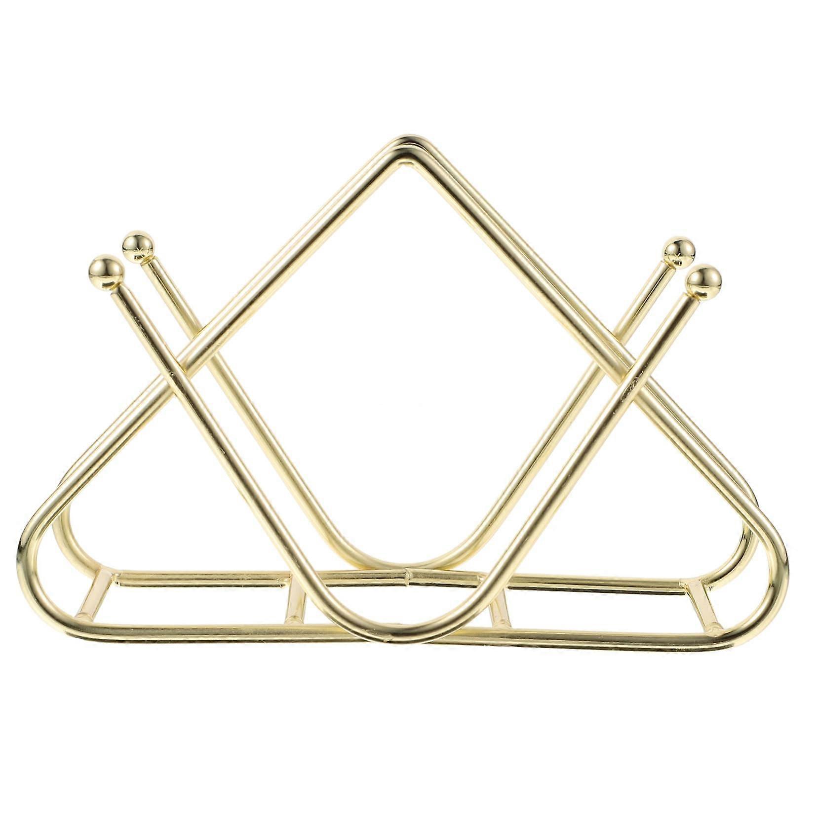 Iron Napkin Holder Vertical Paper Towel Organizer with Smooth Edges for Kitchen or Dining Table