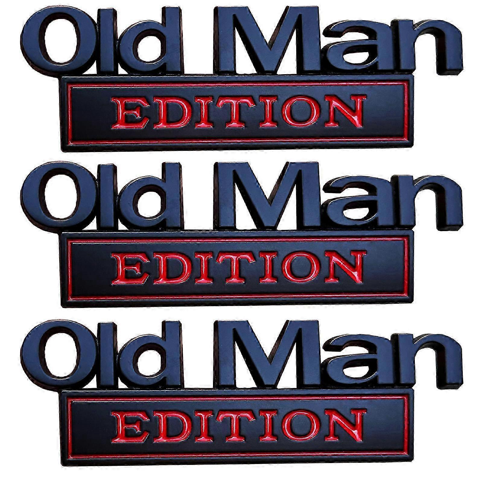Old Man Edition Car Emblem - Universal Fit Auto Accessory for All Vehicles