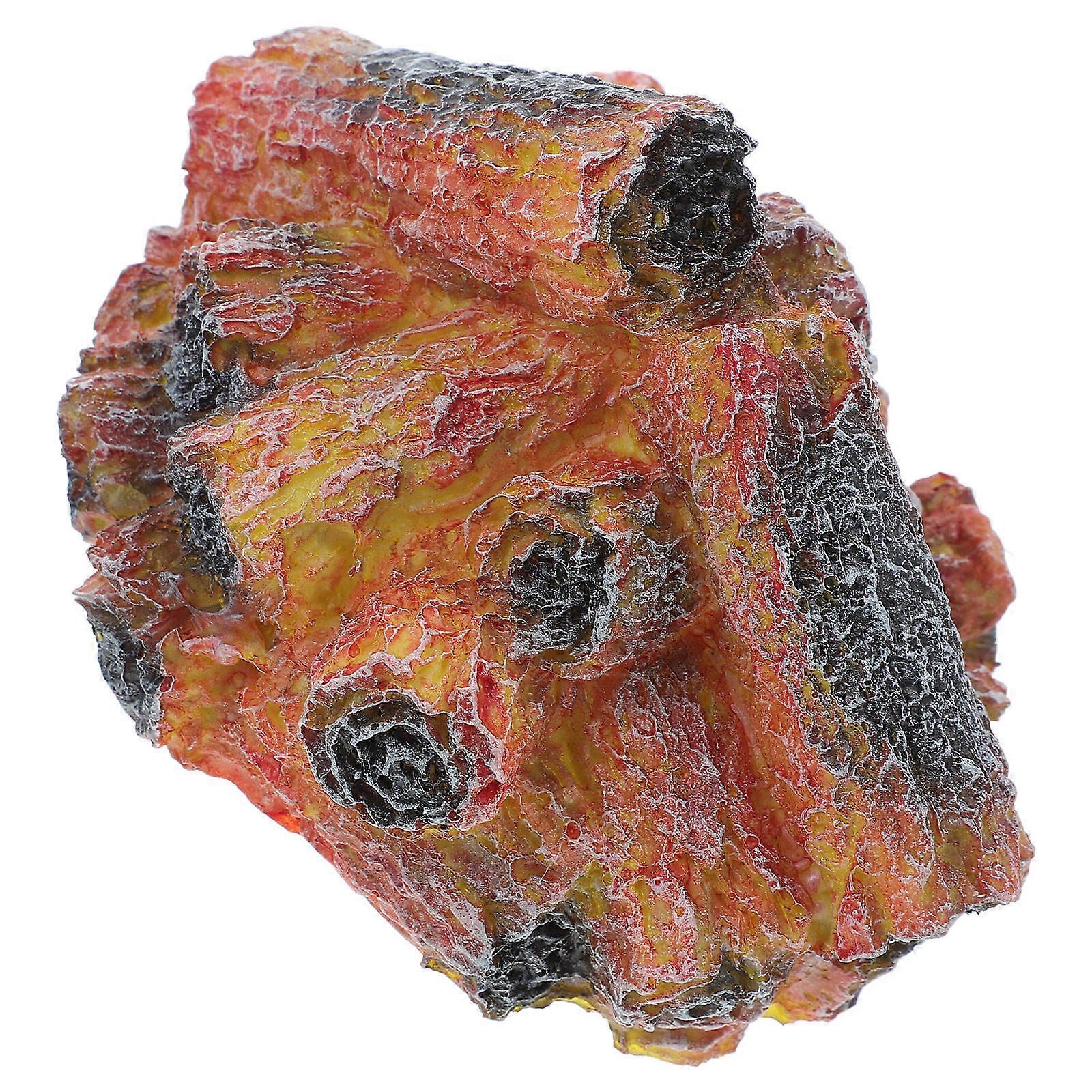 Flameless LED Simulation Charcoal Flame Lamp for Home Decoration 5Pcs